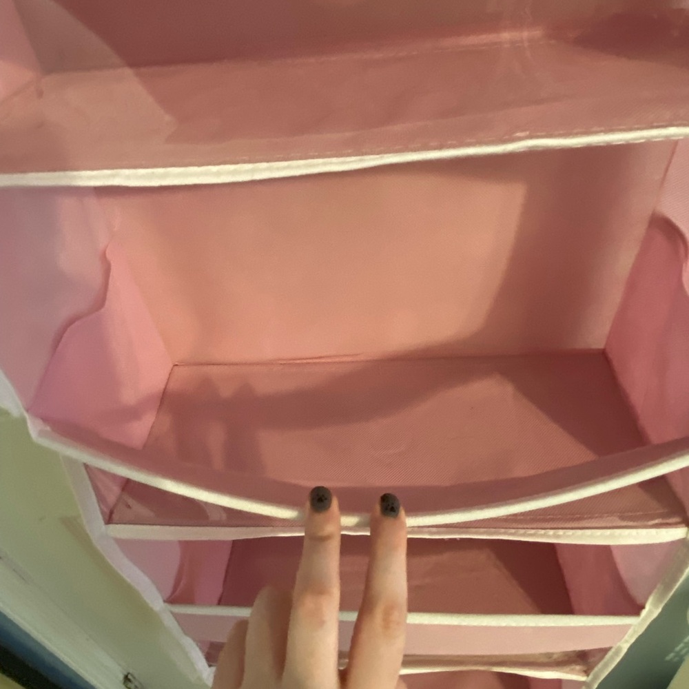 Pink kawaii aesthetic Hanging Closet Organizer